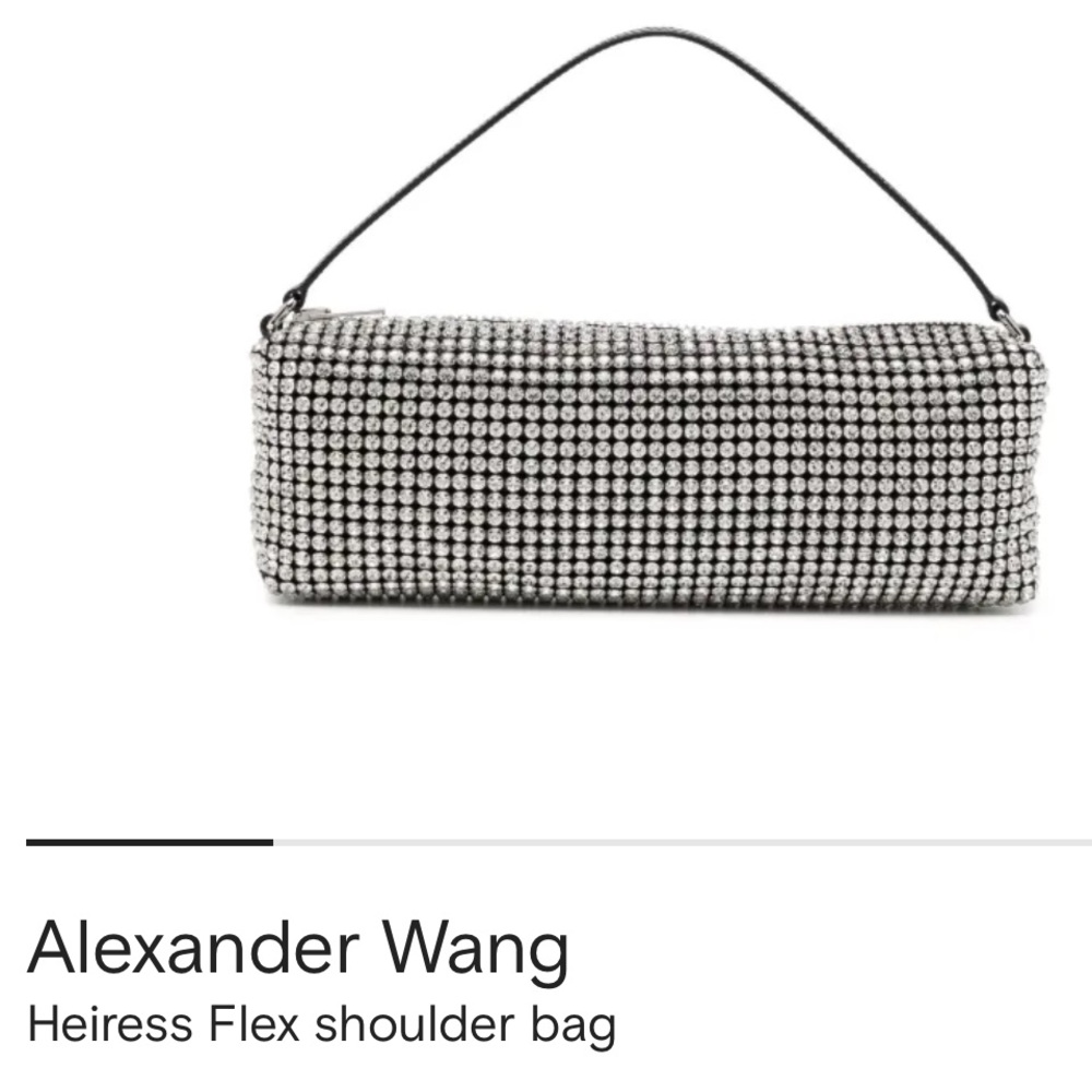 Brand new Alexander wang crystal Silver Bag